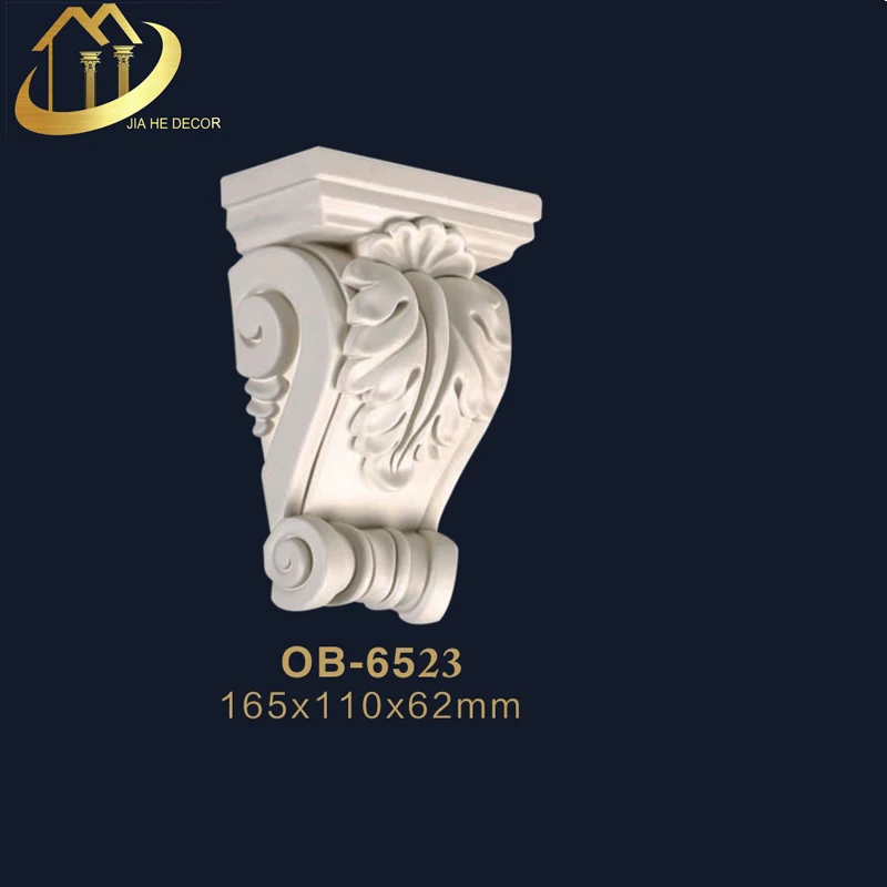 
double leaf design polyurethane bracket corbels indoor home house wall decoration idea 