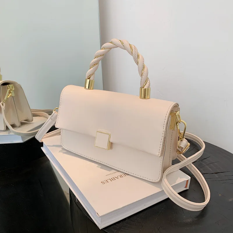 
2021 New Crossover Hot-selling Small Square Bag Fashion All-match Candy Solid Color Shoulder Bag 