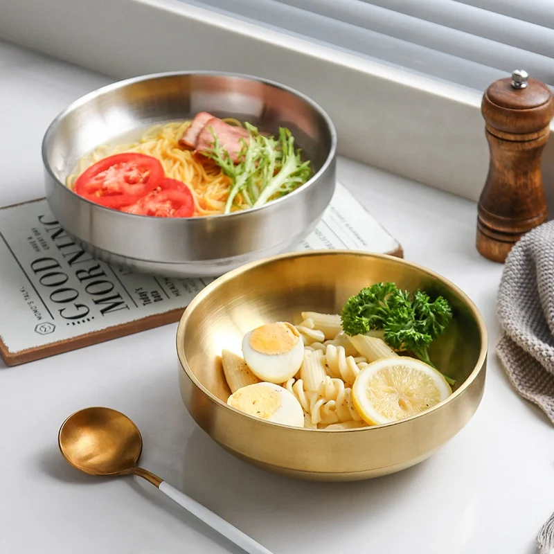 Customized Logo Soy BBQ Sushi Party Double Wall Stainless Steel Seasoning Sauce Dishes Sushi Dipping Bowls