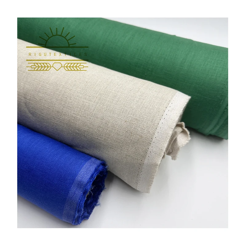 RIGU Textiles Supplier ECO-friendly natural 100% pure Linen And Hemp fabric soft For Clothing