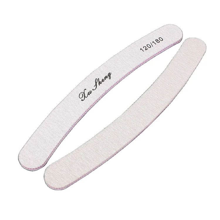 ecofriendly customizable nail file color and packaging halfmoon nail supplies emery board nail file