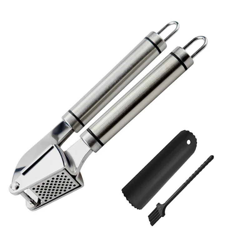 Lihong Easy to clean stainless steel garlic press set high quality garlic press tool for kitchen