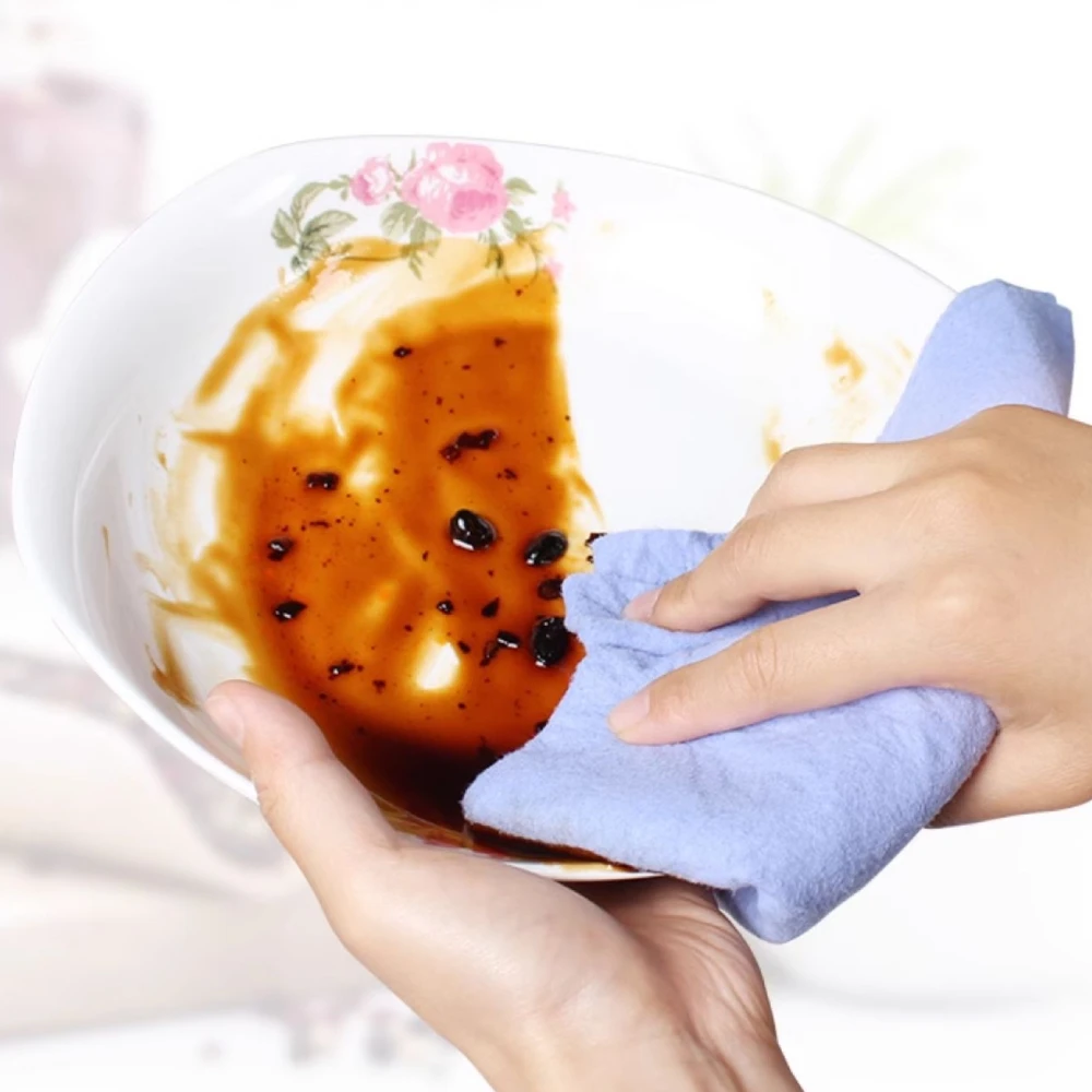 Kitchen Microfiber Cloth Good Water Absorption Glasses Cleaning Polyester Polyamide Good Quality Cleaning Rag