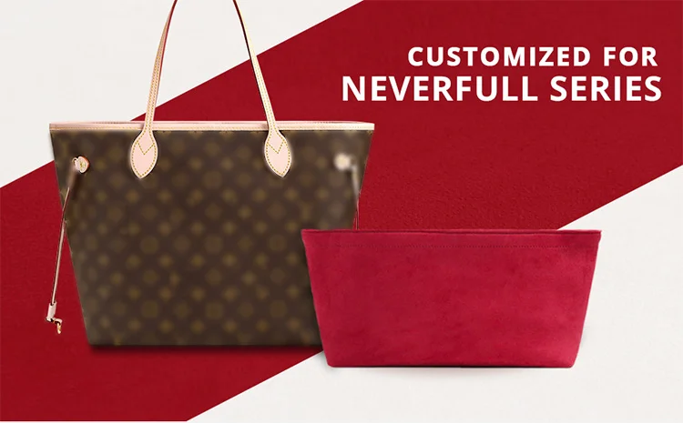 OEM ODM newest Italian Alcantara purse handbag accessories insert bag organizer