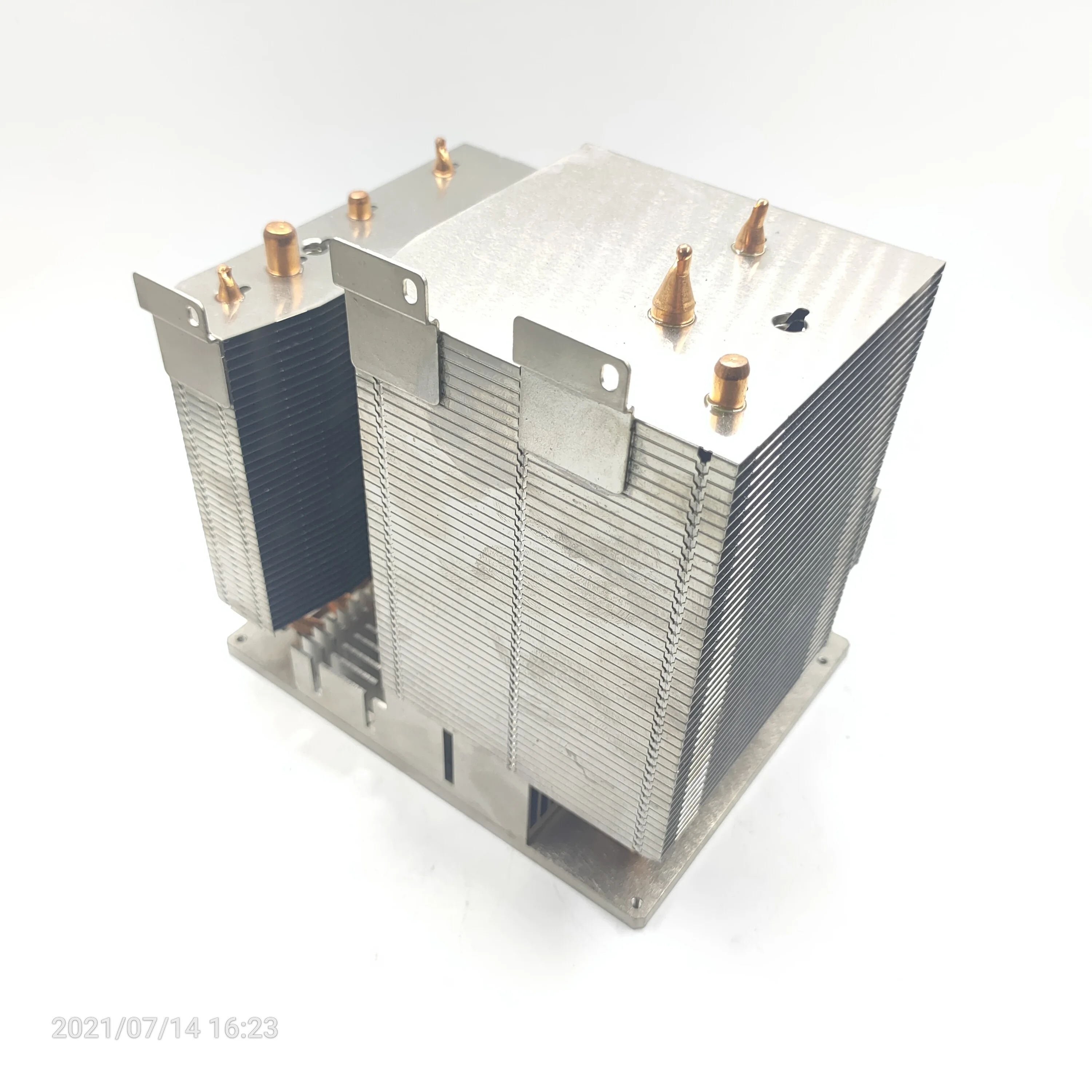 Hongyi Custom design aluminum Projector heatsink copper heat pipe folding zipper fin CPU cooler radiator soldering led heat sink