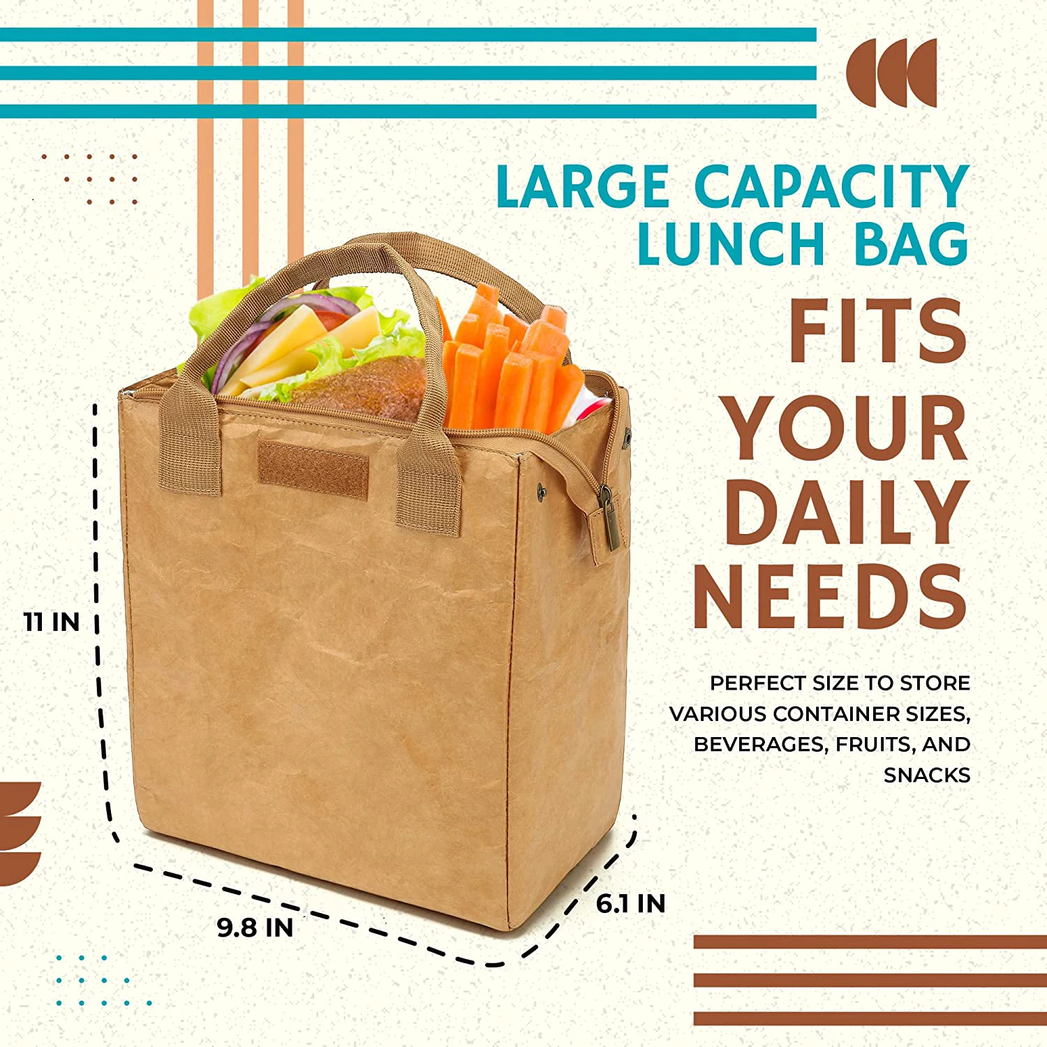 Custom Logo Promotional Reusable Thermal Insulation Cooler Bag Can Beer Bottle Tyvek Paper Insulated Lunch Cooler Bag For Food