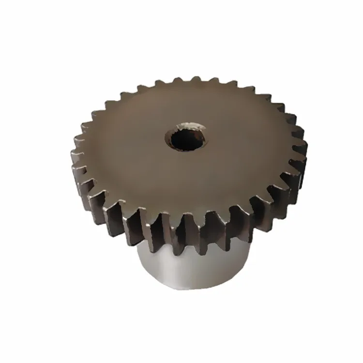 
32 tooth powder metallurgy spur shaft gear with octagonal star bore shaft 