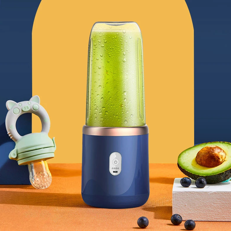 Custom Logo Fresh Juice Portable Blenders and Mini Fruit Smoothie Milkshake Mixer Bottle with Multifunction Drink Cup