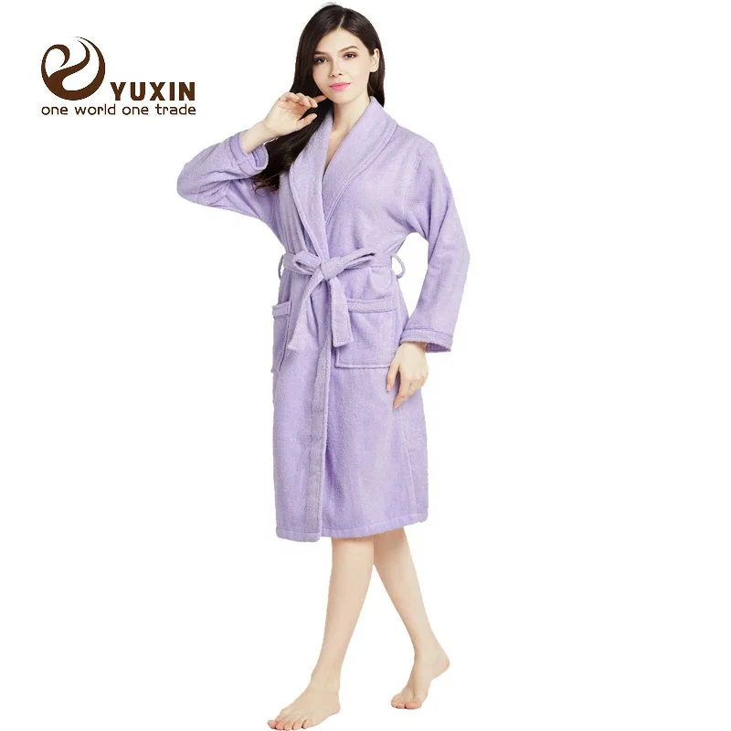 
Colorful Terry robe bath robe eco friendly coral Tower fabric bathrobes RS000 