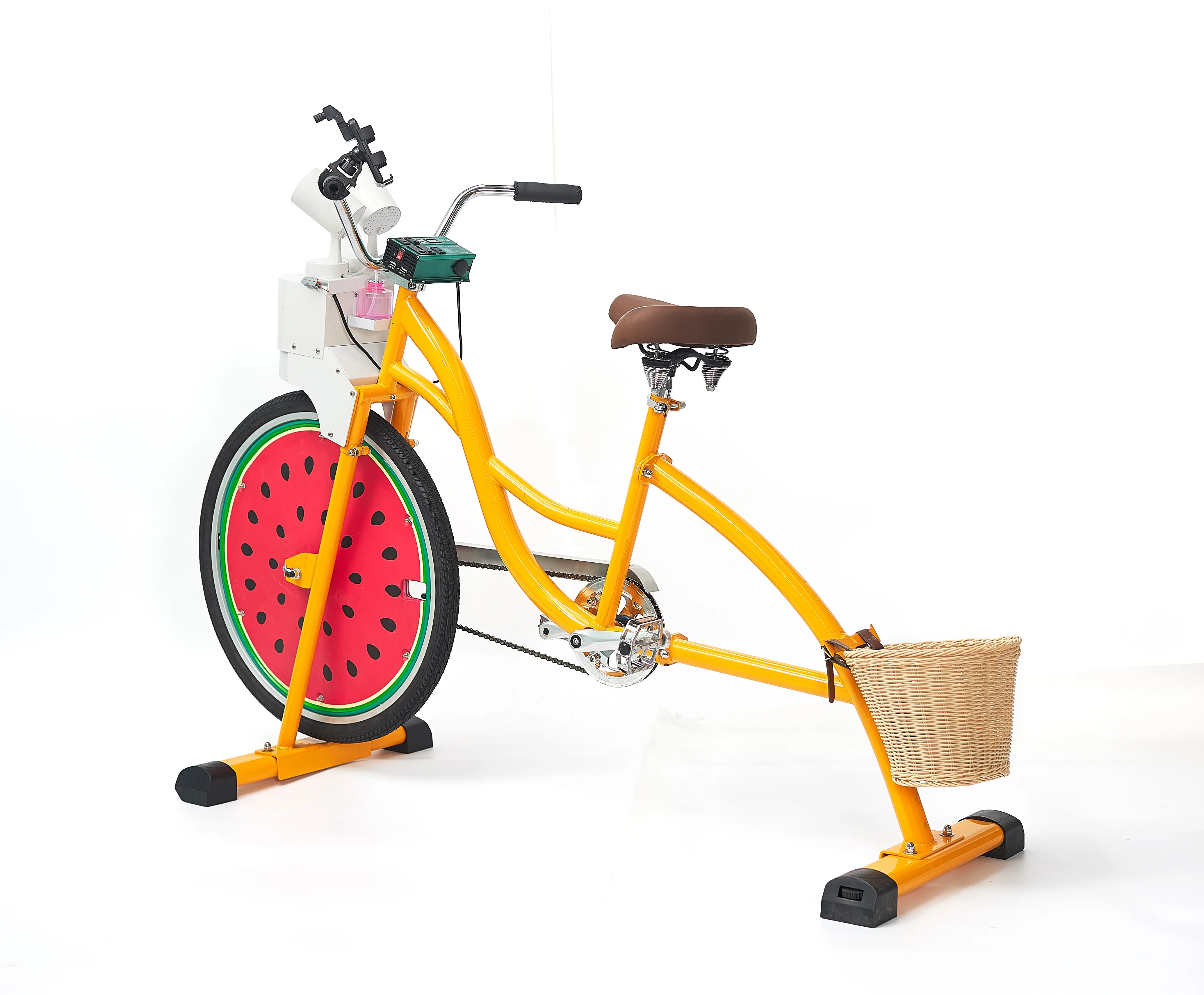 EXI adult chopper bike pedal  electric Youth Bubble Machine Adult Orange Stationary Bicycle