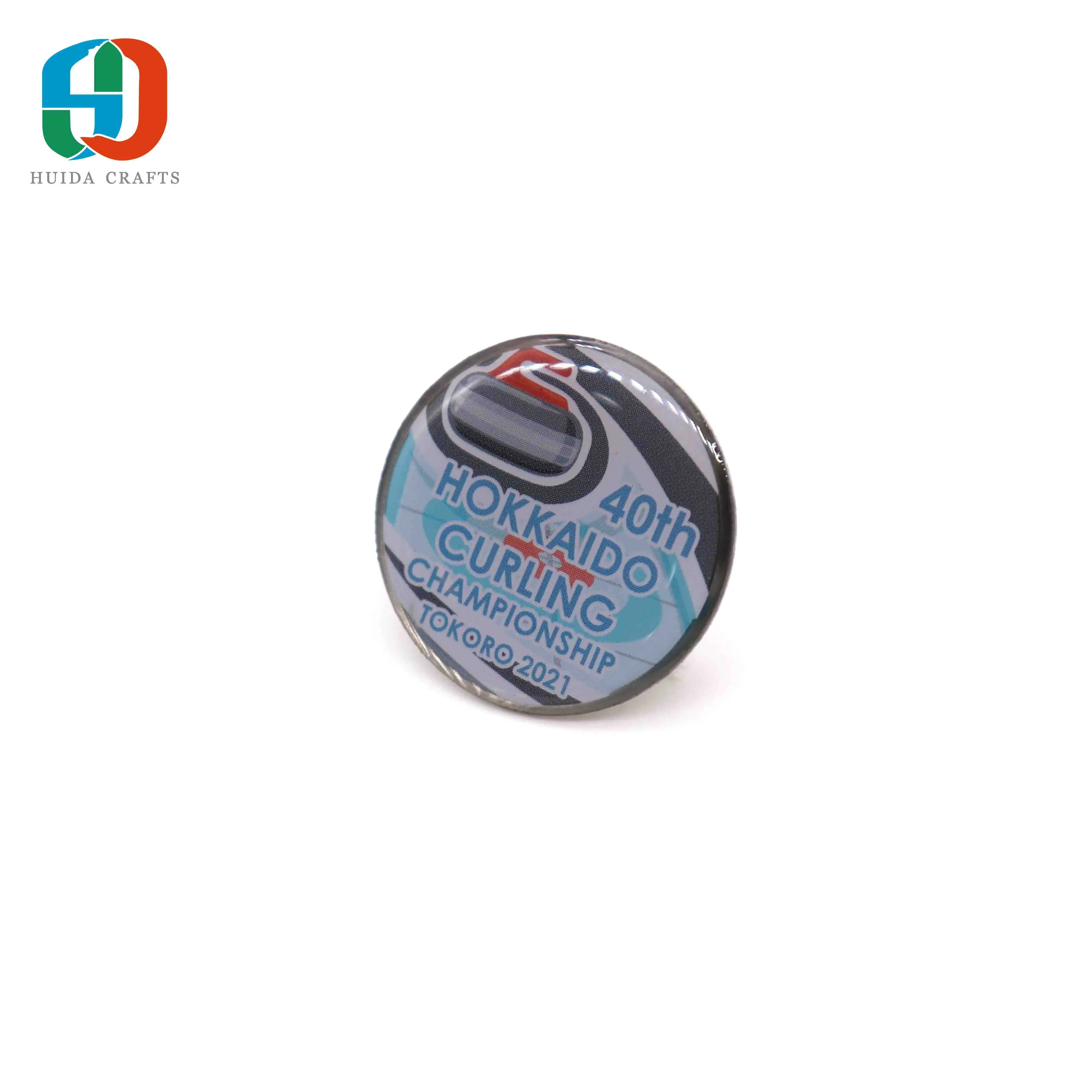 
Lapel Badges Labels Wholesale Free Sample Design Custom Logo Metal Hard Enamel Pins for Souvenir 
