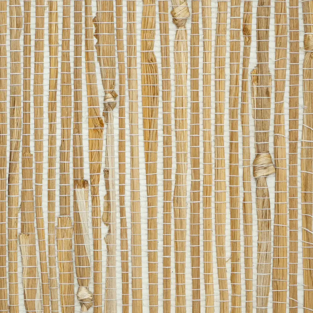 Luxury Rush Straw Grasscloth Textured Wall Wallpaper Roll for Home Decoration Living Room