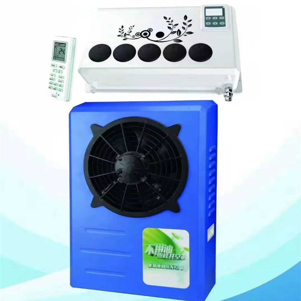 New design truck air conditioner 24v 12v with dc compressor