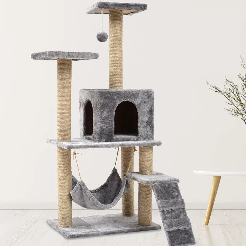 Good Quality Flush Pet Cat Climbing Frame environmental Protection Board-post Large Cat House Furniture
