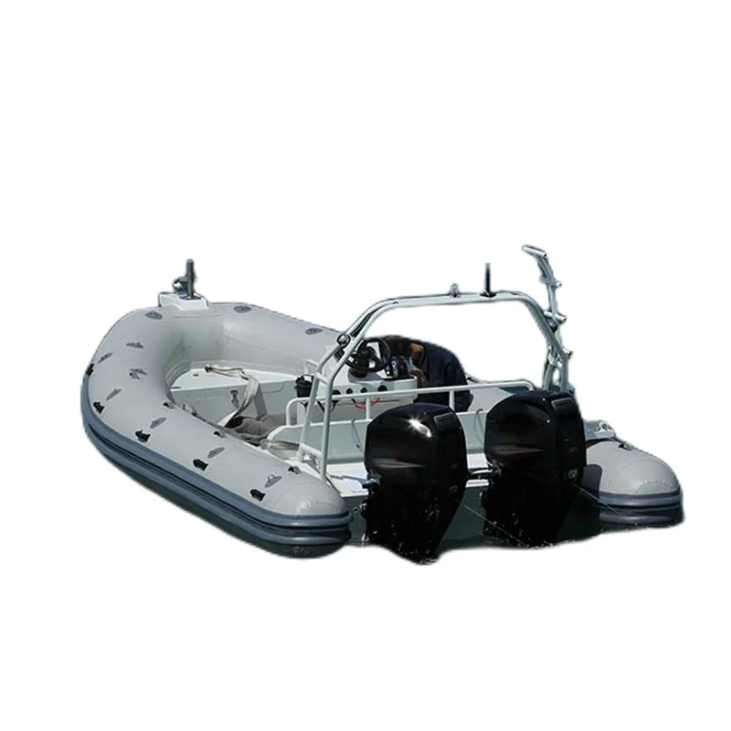 New Design Sedili Per Bass Boat Inflatable Boat 4-5 Person Hypalon Hard Bottom Electric Pontoon Boat For Sale