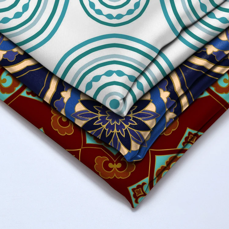 Print Your Own Fabric Stretch Soft Thick 250Gsm Africa Textile Printing On Polyester Fabric For Sublimation Printing