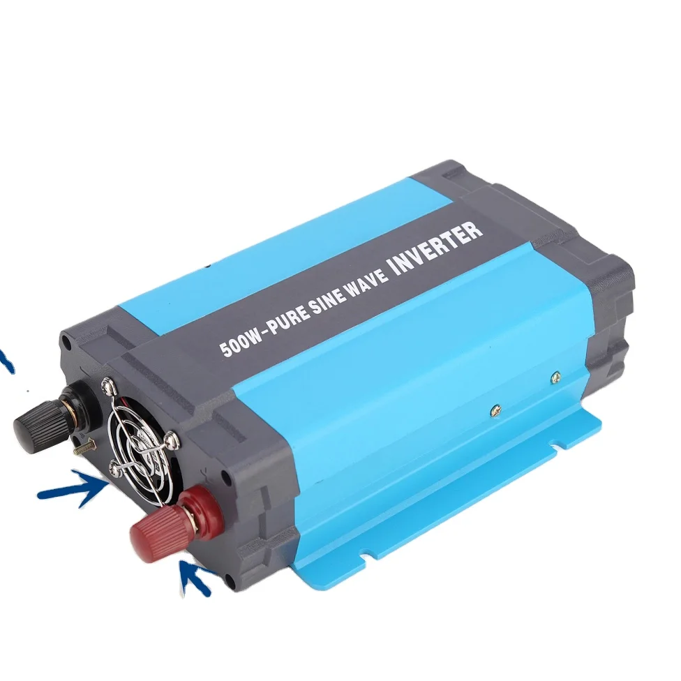 Неэлектрифицирован инвертор синусоидального колебания 500w 12v 24v 48v ЖК-дисплей 0.5kw для домашнего использования солнечной инвертирующий усилитель мощности
