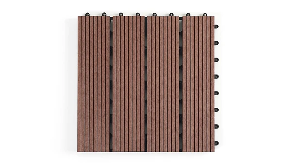 300*300*22mm wpc interlocking deck tile easy installation engineering wood