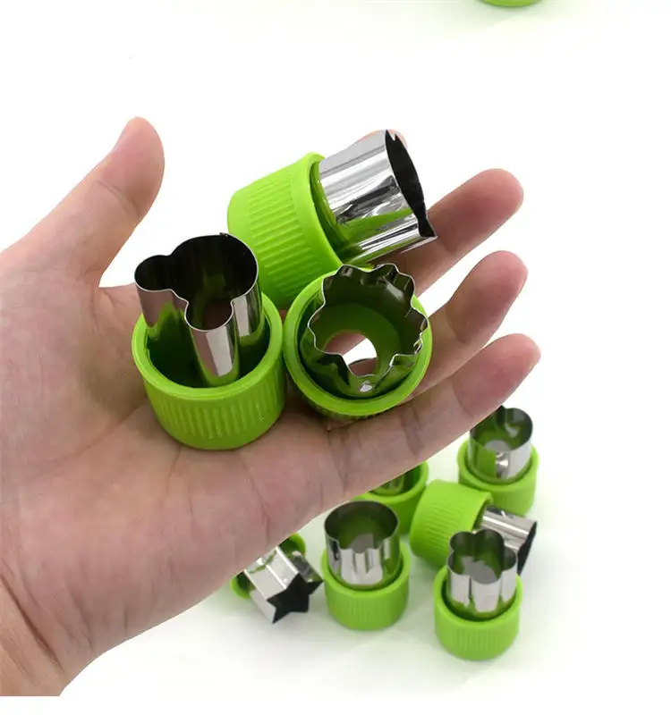 Stainless Steel Fruit and Vegetable Cutter Plastic Knife Mold for Baby Food Custom Logo for Peeling Slicing Vegetables Fruits