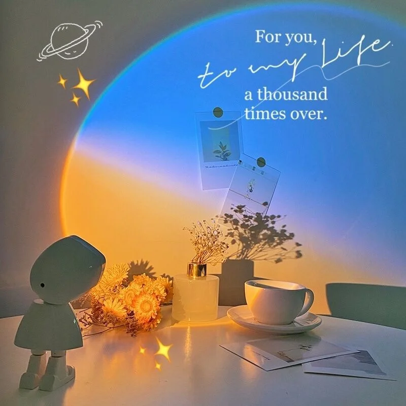 2024 New Product High Quality Astronaut Sunset Floor Lamp Rechargeable