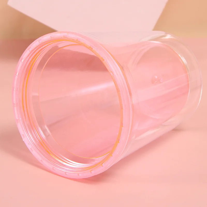 GXP Wholesale Custom Clear Plastic Kids Cups 12oz 16oz Double Walled Acrylic Cartoon Mouse Ears Tumblers With Lids And Straw