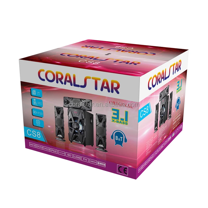 Woofer Sound System Home Theater With Digital Fm  Surround 3D Media Player 3.1 Speaker