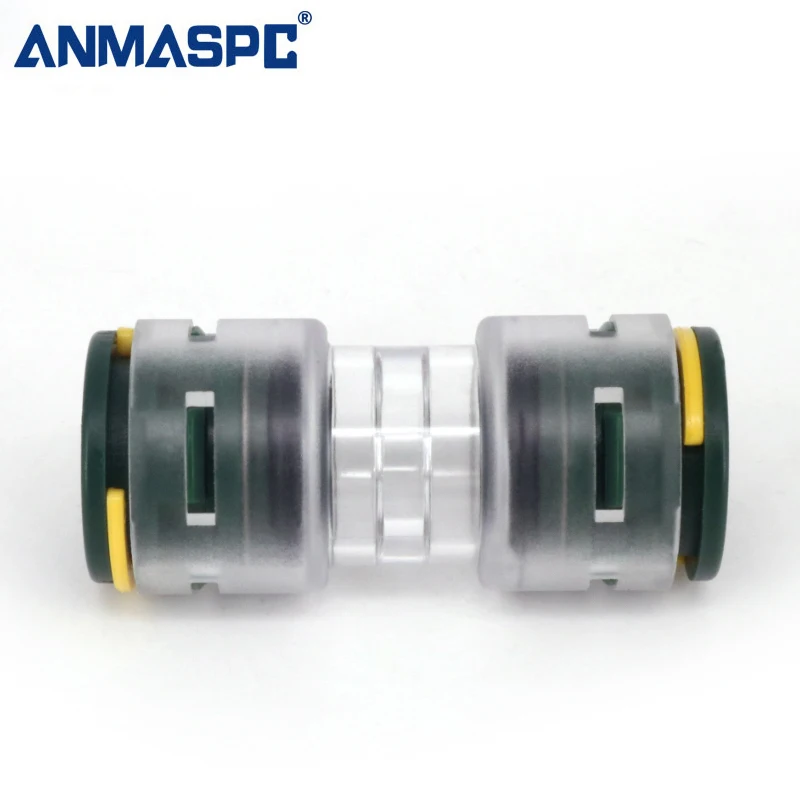 Transparent Microduct Straight Connector STR 14/10 Customization Air-blowing Push-fit Micro Duct Straight Connector