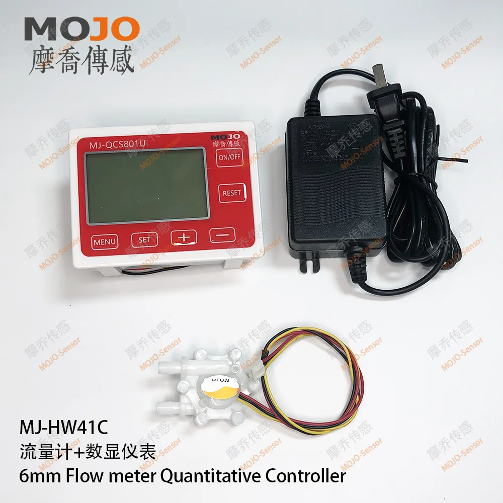 Flow meter temp sensor with display