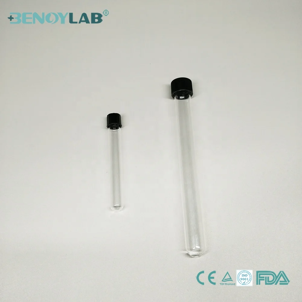  BENOYLAB одноразовые стеклянные пробирки 15x150 мм с винтовой
