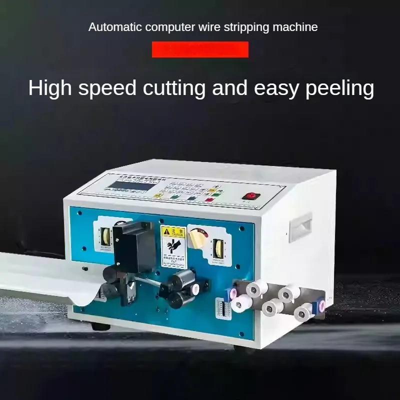 Automatic USB Cable Making Machine Mobile Computer Wire Stripping & Peeling Cutting Equipment for Cable Manufacturing