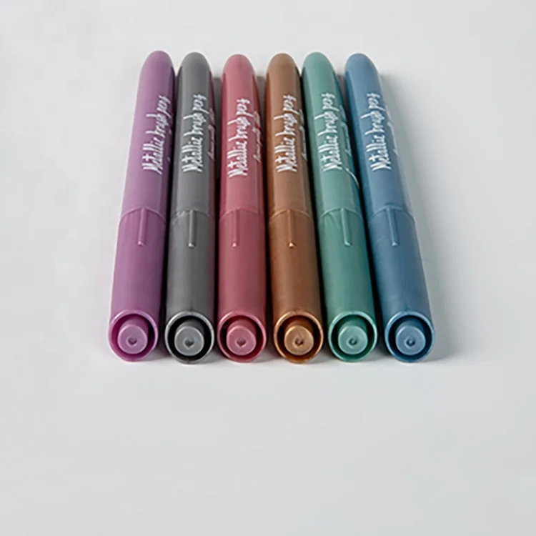 Factory OEM colorful Metallic Wine Glass window metallic ink Washable Marker Pen