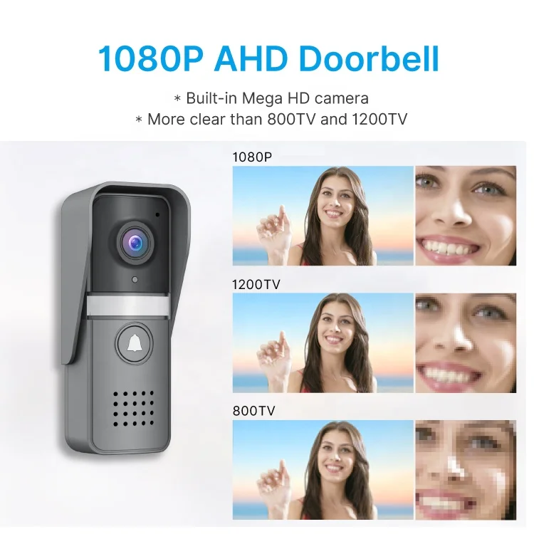 High quality hot sale smart 1080p video doorbell wireless ring doorbell camera wireless wifi video intercom video door phone