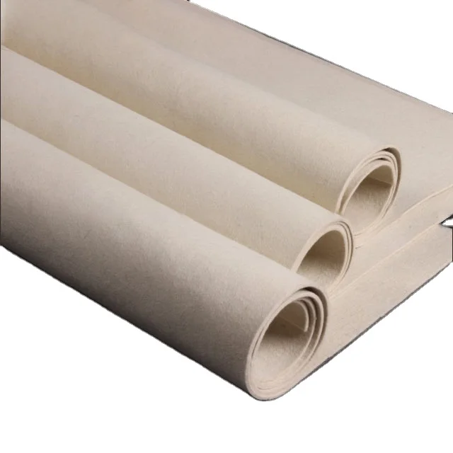 china factory Thick Non-woven 100 wool press felt use for insulation warm keeping and noise-absorbing