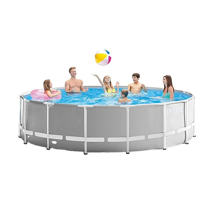 РАННЯЯ ПОКУПКА INTEX 26756 Круглая стальная рама бассейн 610x132 см фильтр насос над землей