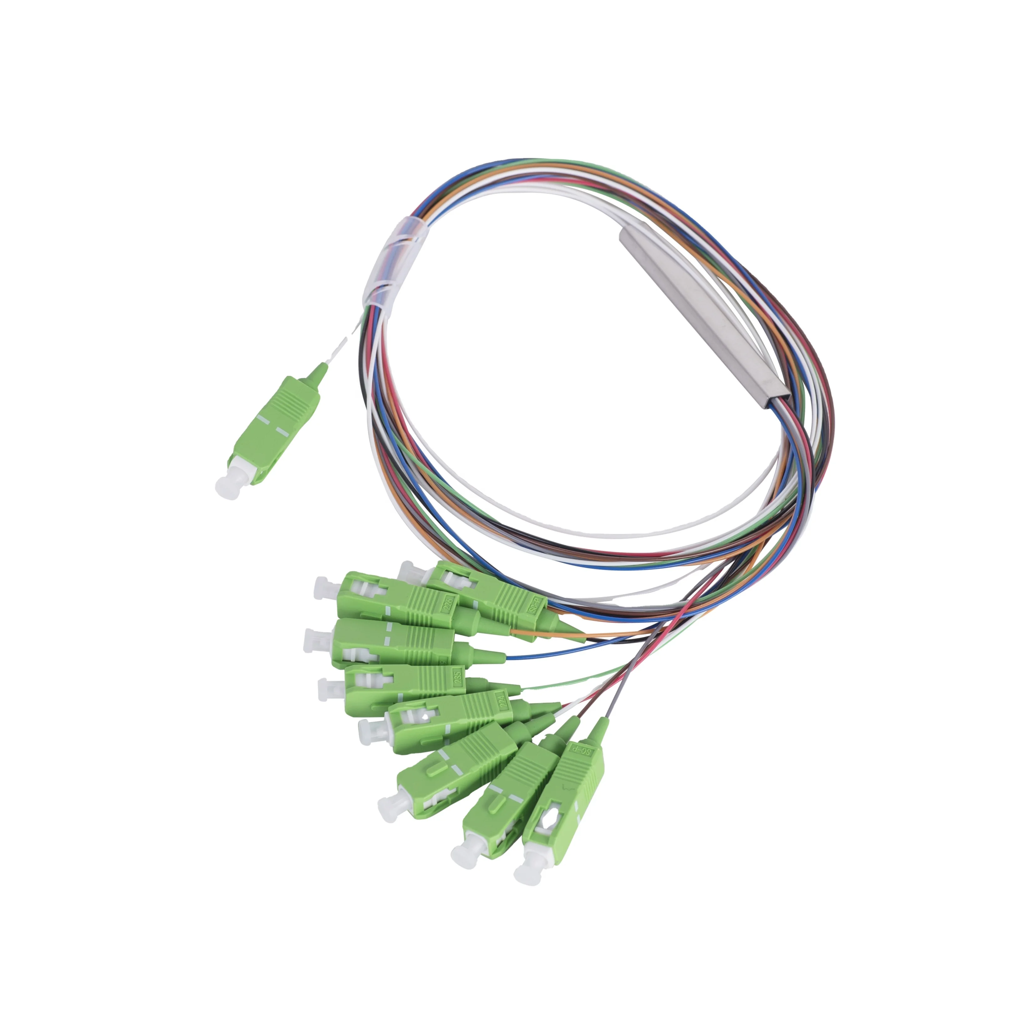 Customized Plastic Metal Jacket Material Ftth Fiber Optic Pigtail Communication Accessories