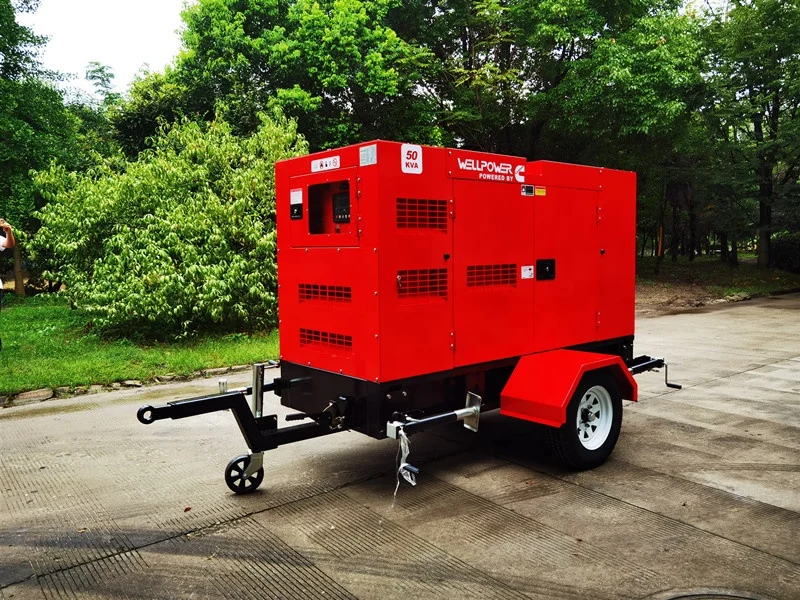 New trailer type 20kw home use water cooled diesel generator with Yangchai engine WP2.5D22E2