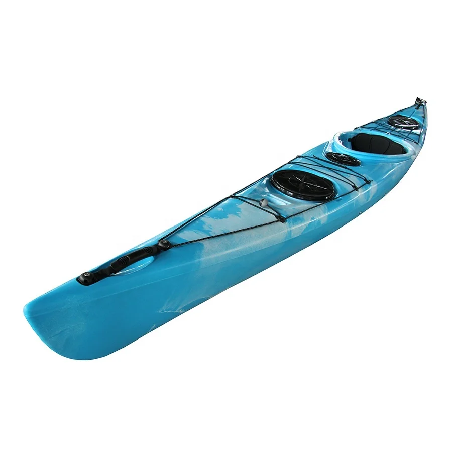 Made in China Single seat kayak with smart track rudder ocean kayak