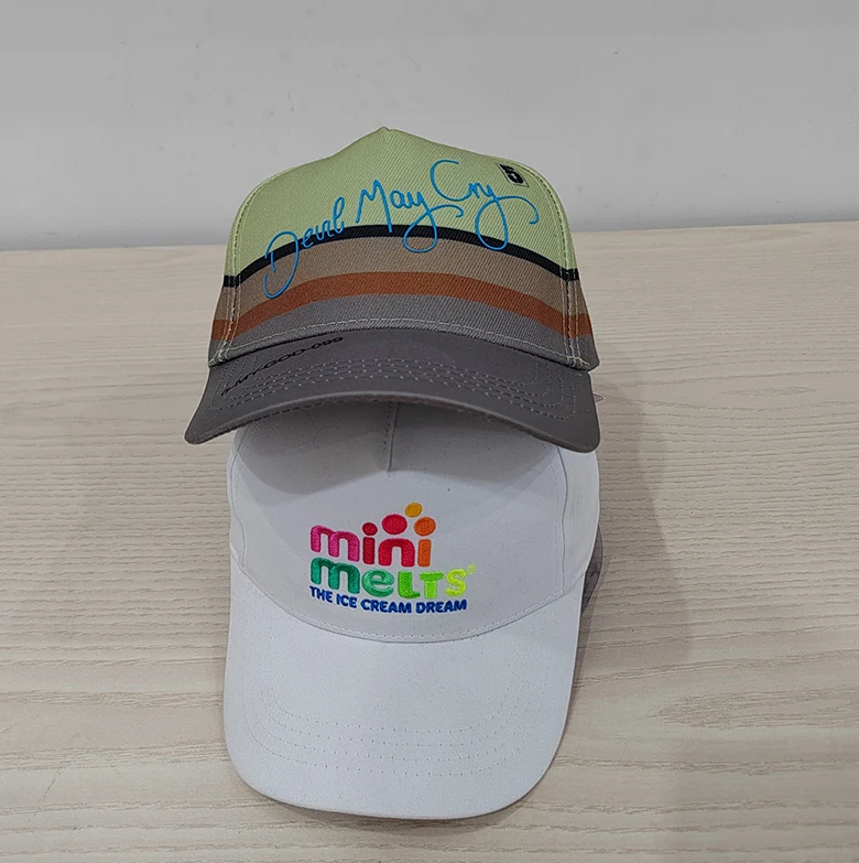 Customizable All-Over Print Snapback Baseball Cap with Embroidery Design Rubber Printed Caps-Personalize Your Own Style!