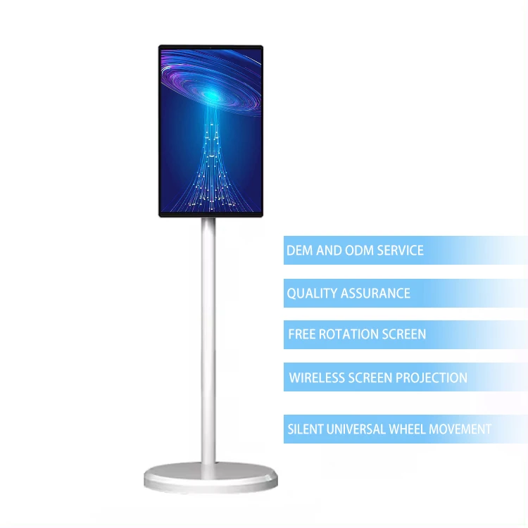 21.5Inch Tv Vintage Style Portable Rotatable Hd1080 Smart Screen Original Stand By Me Mobile Tv