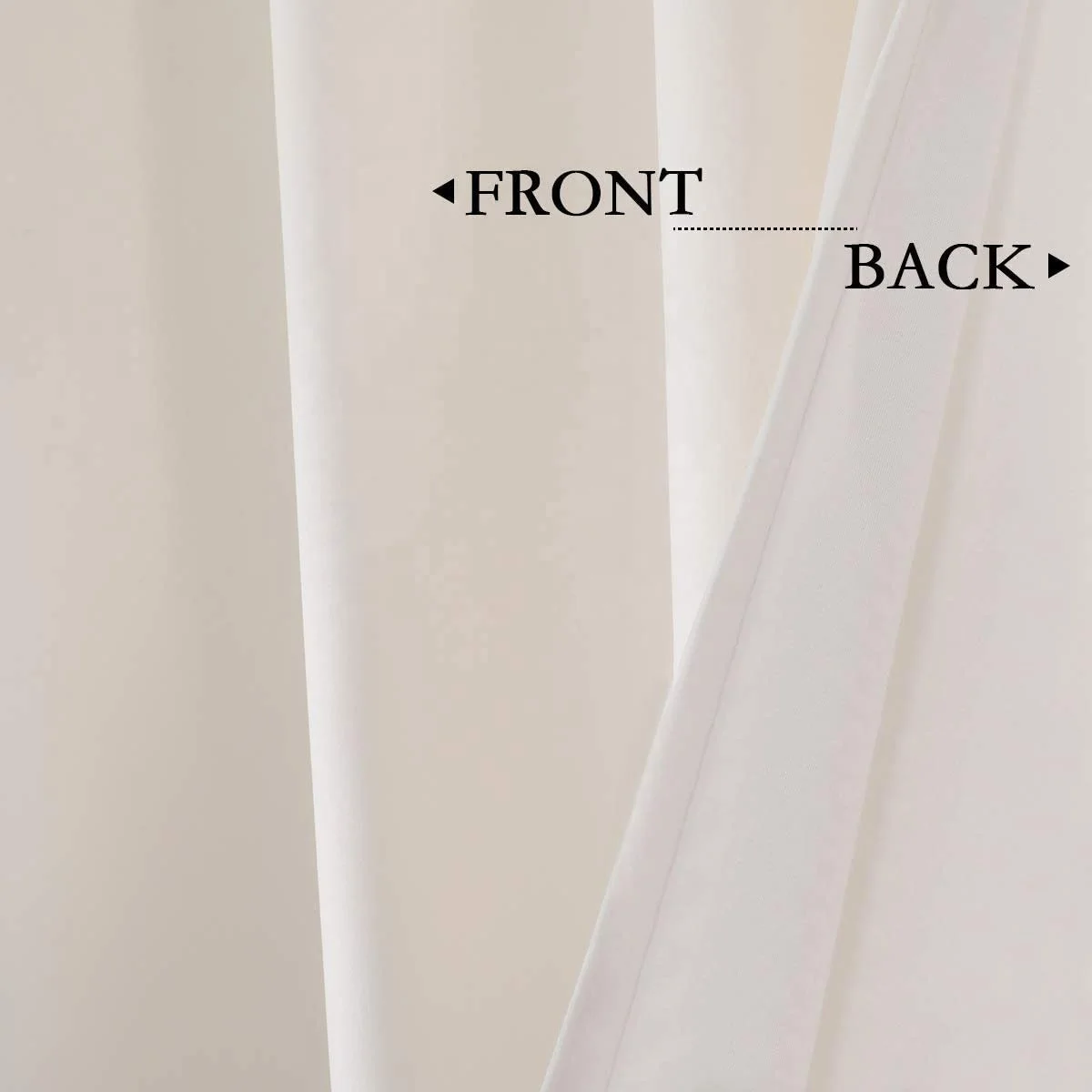 Bindi Rideau Velour Creme White Blackout Soft Velvet Curtains For The Living Room Luxury