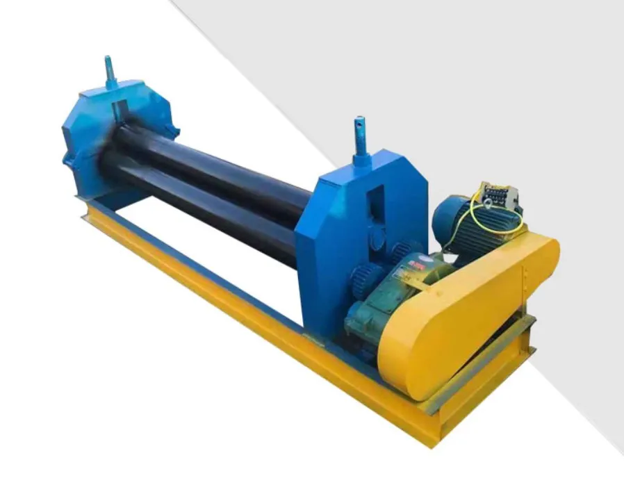 Iron sheet bender metal sheet rolling machine 3 roller steel plate bending machine