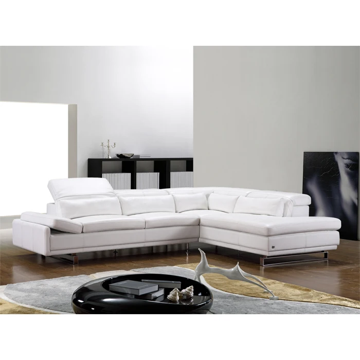 Luxury Italian Leather Corner Sofa L Shape Sectional Couch Sofa Furniture Living Room Recliner Sofa Set Furniture