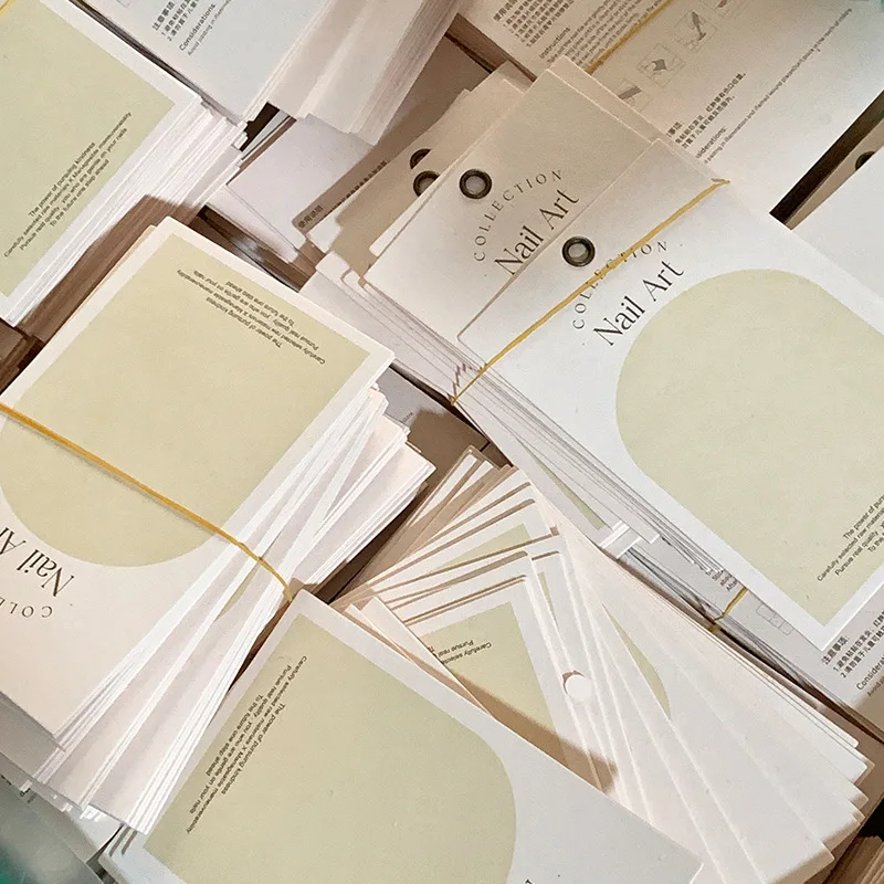 Wholesale Custom Nail Packing Card Press on Nail Cards Display with Your Logo For Your Business