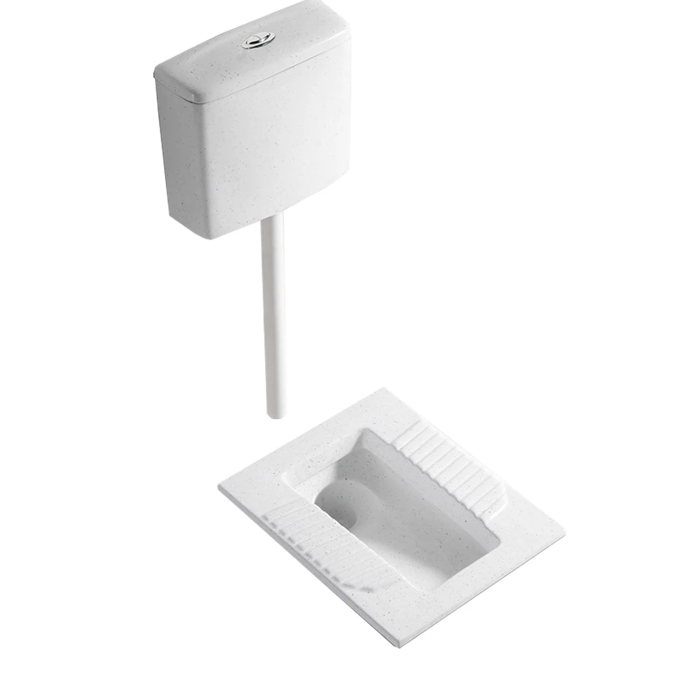 
New ceramic water tank toilet squatting stool white squatting pan 
