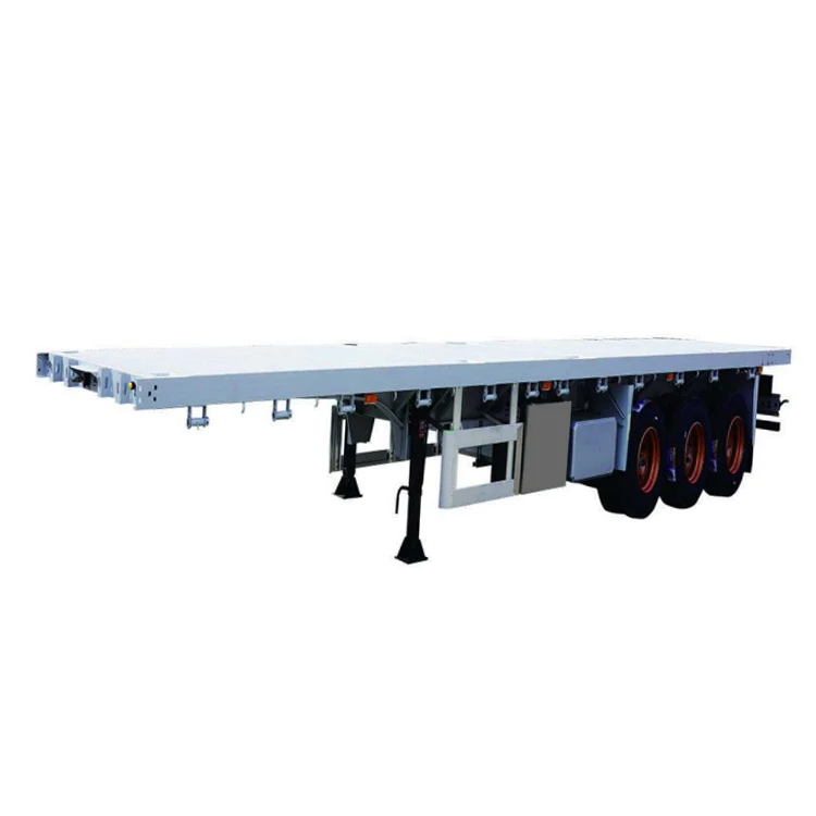 Guangzhou Direct factory 3axle 40ft flatbed  semi trailer for sale trailer axle with brake Special Vehicle automobile automotive