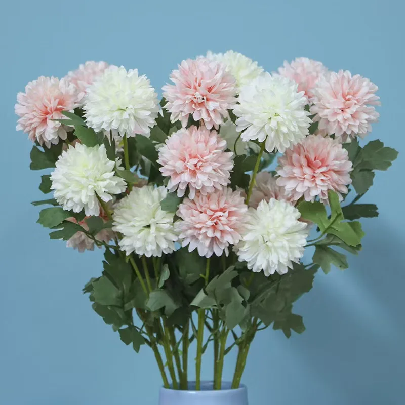 New Arrival DIY Silk Artificial Faux Chrysanthemum Flower For Indoor Home Events Decoration