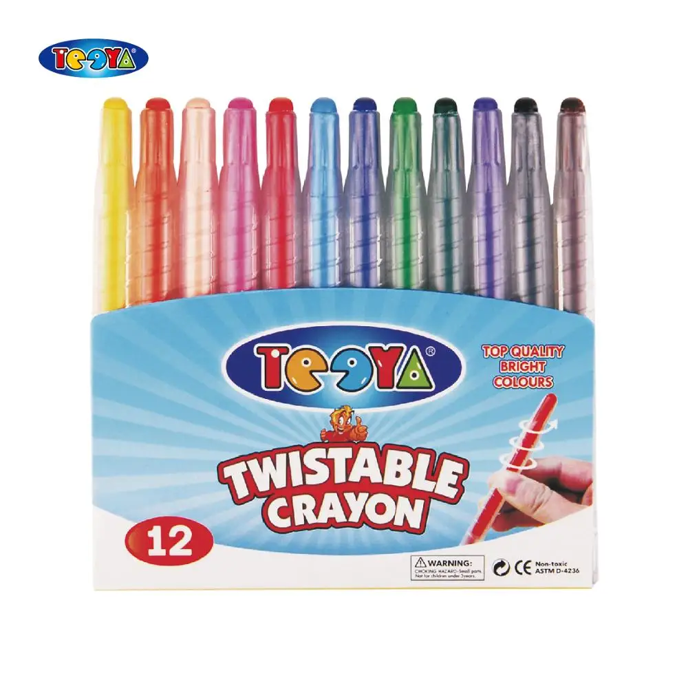 Nontoxic Propelling Crayon Set In Environmental PVC Bag