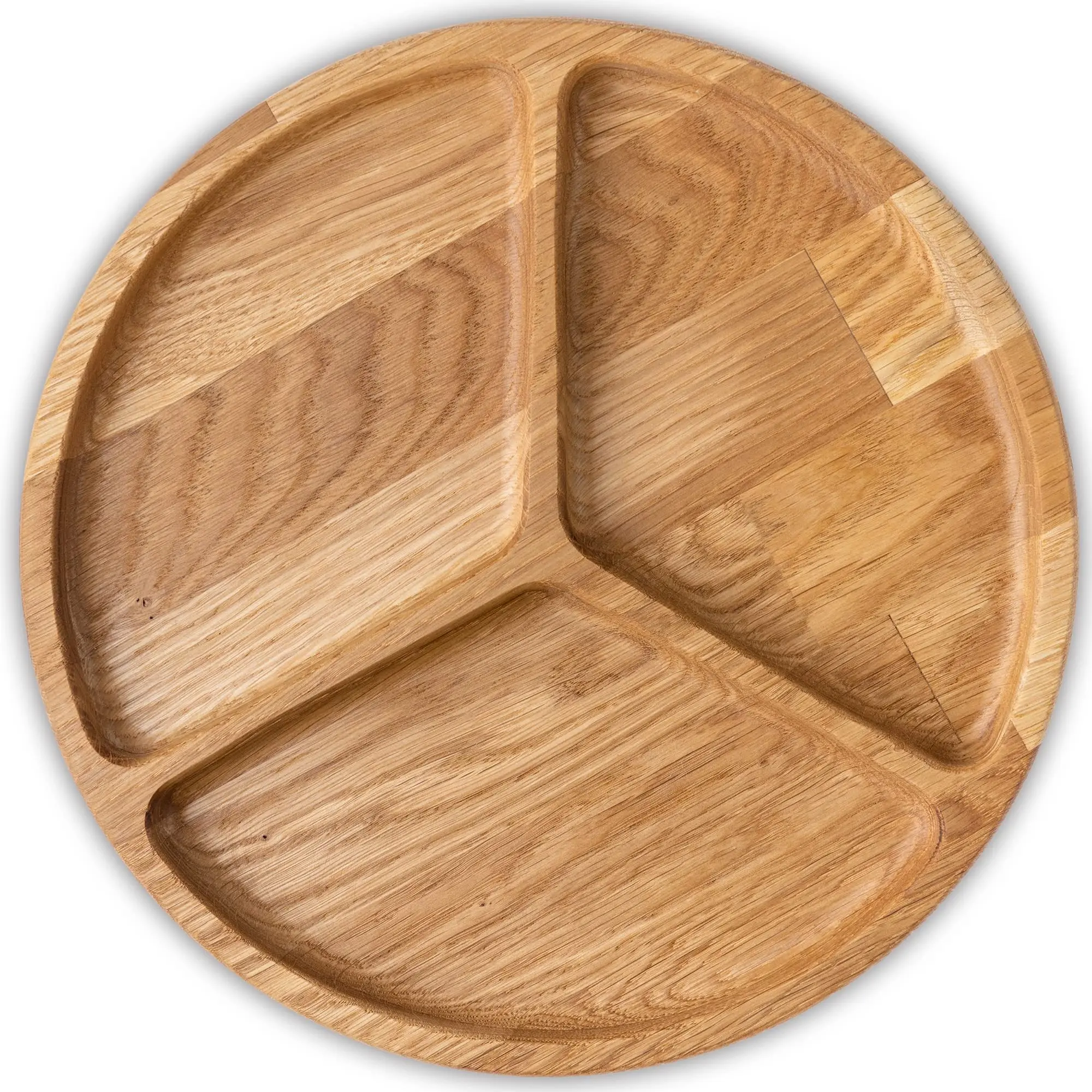 Fast Food Bamboo Round Serving Tray Dish Plate Grade Wooden Soild Pine Wooden Party Acacia Wooden Plates Dishes