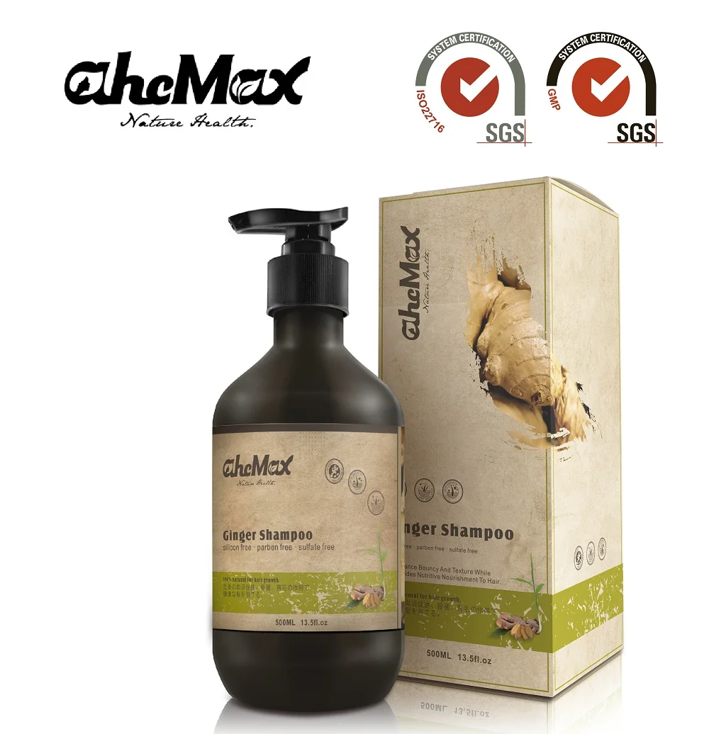 Organic shampoo 100% pure and bio plant hair ginger shampoo hair care