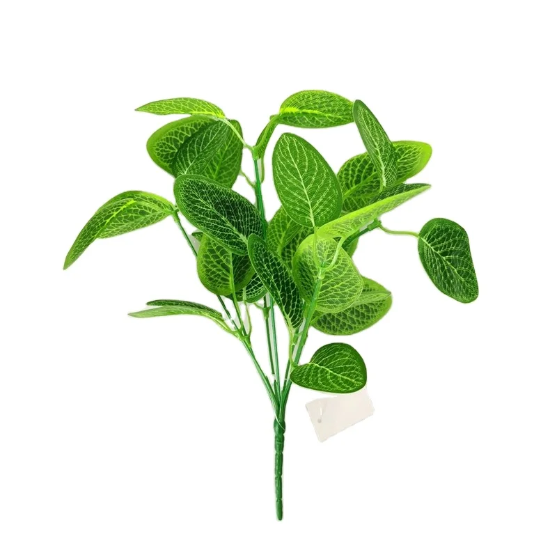 Artificial Leaves Green Wall Background Materials Flower Arrangement Fake Green Leaf